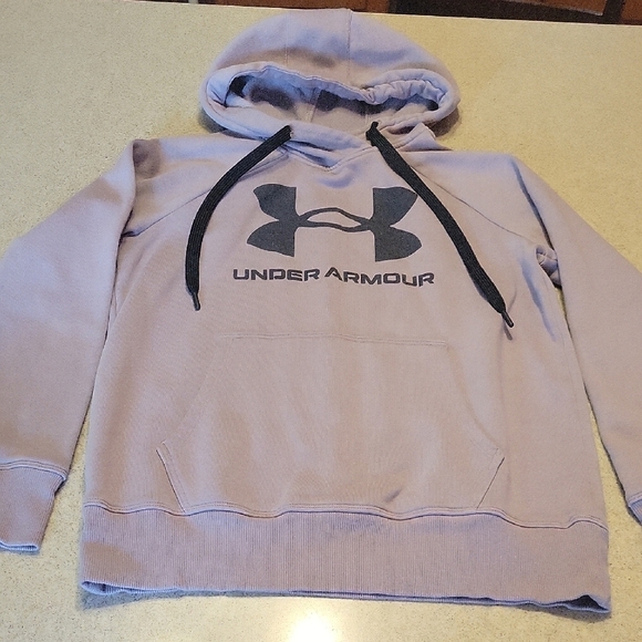Under Armour Purple Hooded Sweatshirt SIZE XS - Picture 1 of 7